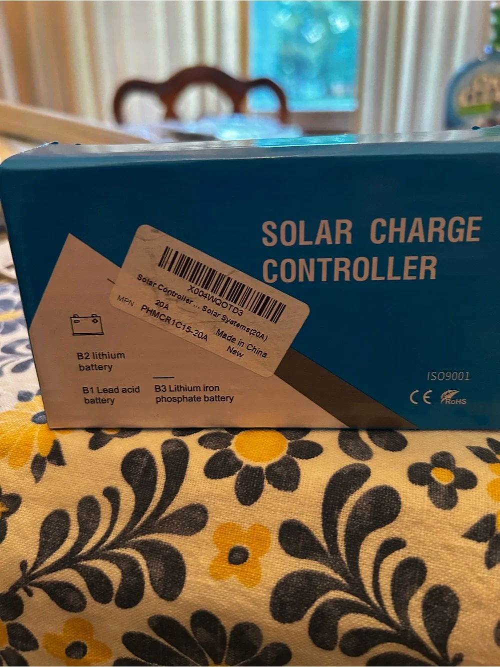 20A Solar Charge Controller 12V/24V PWM LCD Dual USB Lithium LiFePO4